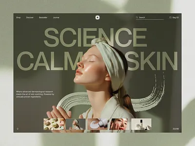 Pure - Skincare Website (Hero) care clean cosmetic ecommerce ecommerce landing page ecommerce website health homepage skin skincare skincare landing page skincare website uiux web web design website website design