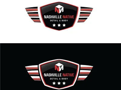 Logo for a car detailing company branding logo