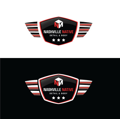 Logo for a car detailing company branding logo