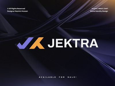 Jektra – JK Monogram Logo for Crypto & Tech Startups blockchain tech logo branding creative logo crypto logo defi logo fintech logo futuristic logo letter j logo letter k logo lettermark logo logo logo design logo designer modern startup logo saas logo saas tech brand startup identity tech identity tech startup web3 logo