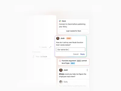 + little touches from a doc dash chat comment doc document excel sheet side view