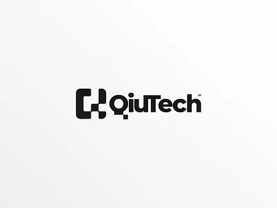 QiuTech Logo Design app icon branding flat icon logo monogram simple logo tech technology
