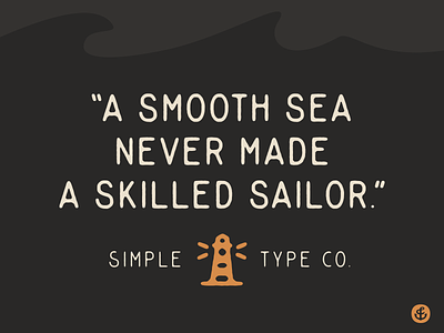 Ships Whistle Rough font type typedesign