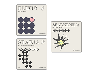 Staria Coffee – Artisanal Packaging Label Design figma