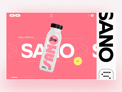 SANO - Ecommerce website Design e commerce ecommerce ecommerce website ecommerce website design landing page milkshake website sano shopify web web design