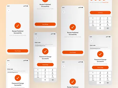 Food App- Forgot Password UI android app design create new password delivery food app design food app ui forget app page forget app scrin forgot password input field ios app mobile mobile app new password app page uiux verification verify verify your email