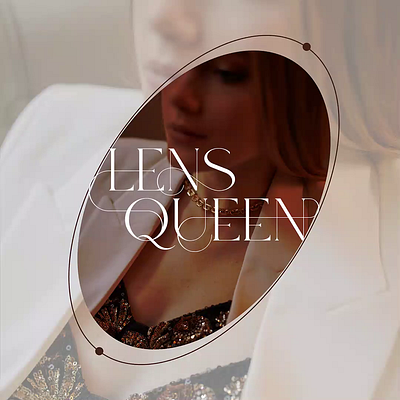 Lens Queen – Typography Logo for a Modern Jewelry Brand brand identity branding design design logo flat graphic design illustration logo logo design logos logotype minimal minimal logo modern modern logo simple text typography unique wordmark