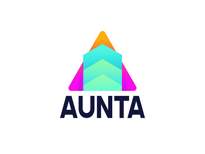 Aunta Logo branding colors custom data digital direction dynamic for sale unused buy glory glossy innovative layers logo motion premium progress repeat timeless triangle vivid