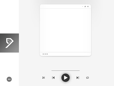Media Player Template concept concept design design graphic design media player minimalist template template design
