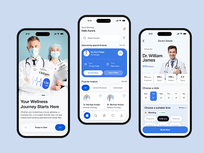 Healthcare Mobile App Design app design appointment appointment booking app clean app clinic doctor doctor app doctor booking app health healthcare healthcare app healthcare mobile app medical app medicine mobile app oripio patient sujon ui design ui ux design agency
