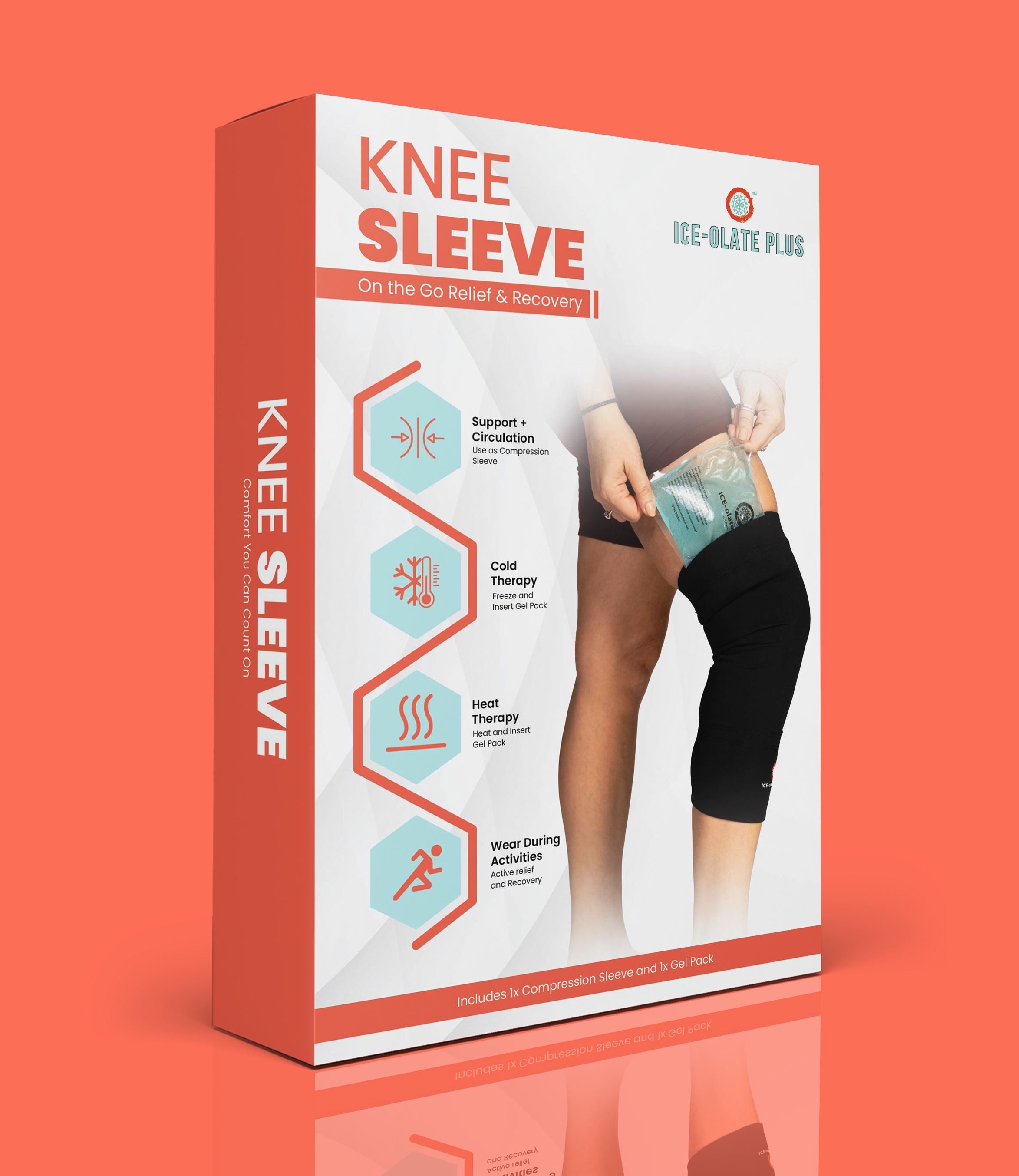 Product Packaging Box Design For Knee Sleeve packagingdesigner