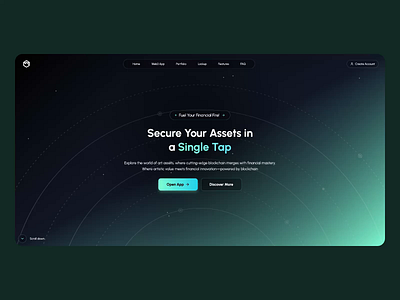 Web3 Hero Animation 3d design 3d website animated hero animated ui animated website animation branding hero section homepage ui ux web design web3 web3 hero animation web3 website website website animation website design