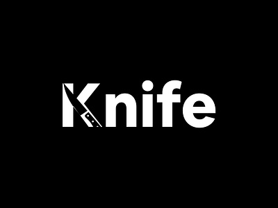 Knife wordmark logo branding icon knife knife logo logo symbol wordmark logo