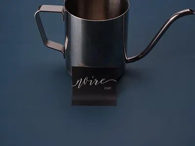 Noire Cafe Square Paper Stickers StickerDot NZ logo psychology