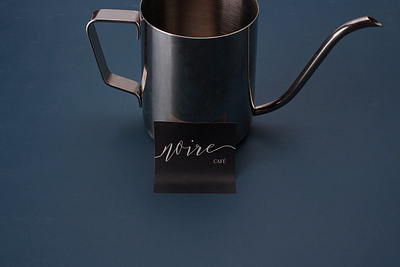 Noire Cafe Square Paper Stickers StickerDot NZ logo psychology