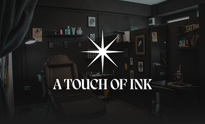 A Touch Of Ink Tattoo Studio black branding development figma logo motion design motion graphics neo brutalism star tattoo tattoo studio web design webflow website website design