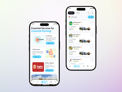 Milk Mitra - Homepage Concept Idea agriculture app design appointment branding clean design agency farmer graphic design homepage listing livestock minimal mobile app rular services ui ui ux user experience ux