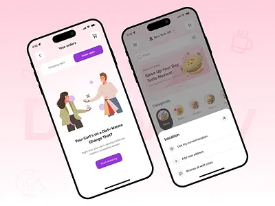 Food App UI Delight app app design delivery delivery service food food app design food app ui food delivery food delivery app food ordering fooddelivery ios mobile mobile app mobile application mobile ui mobile ux ui design ui uiux design ux