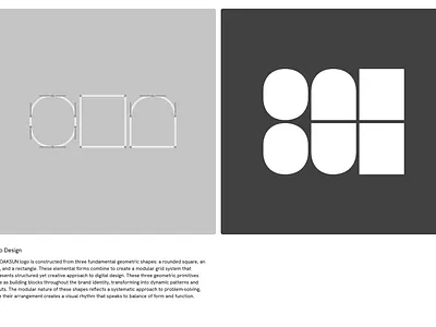 OAKSUN - Geometric Logo Design abstract logo architectural brand identity branding inspiration clean design creative agency design system geometric shapes geometry graphic design logo construction logo design logo grid minimal logo minimalist modern logo modular design studio branding typography visual identity
