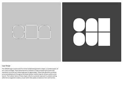 OAKSUN - Geometric Logo Design abstract logo architectural brand identity branding inspiration clean design creative agency design system geometric shapes geometry graphic design logo construction logo design logo grid minimal logo minimalist modern logo modular design studio branding typography visual identity