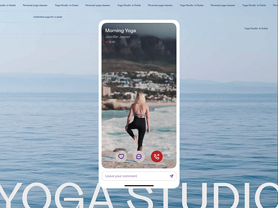 Yoga mobile app app branding clean design dubai dubai designer mobile app studio ui yoga