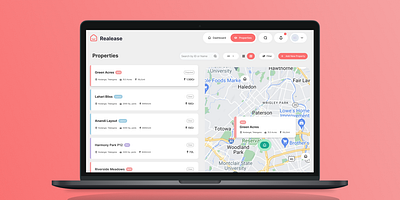 RealEase: SaaS Platform dashboards human centred design platform property management real estate saas search ui ui design