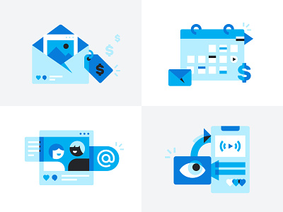 OF Brand icons and illustrations brand graphics branding design email flat freedom icon iconography icons illustration mission onlyfans rocket values