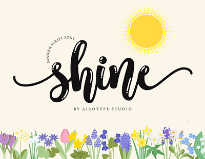 Shine - Bold Calligraphy Tail Swash Font bold font calligraphy calligraphy font cursive font feminine font font fonts girly font handwriting handwritten font holiday font lettering lettering font signature font swash font tail font thick font typeface typography wedding font
