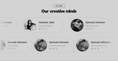 Meet the team landing page teams