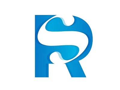 RS Word Mark branding illustration logo