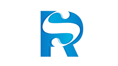 RS Word Mark branding illustration logo