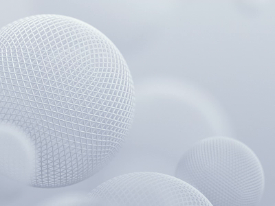 Spheres 3d abstract animation art background blender clean design geometric loop motion graphics render science shape simple spheres technology visual
