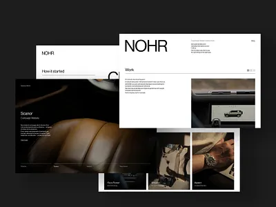 NOHR - Studio Website calm masculine minimalism modern sans serif scandinavian studio website