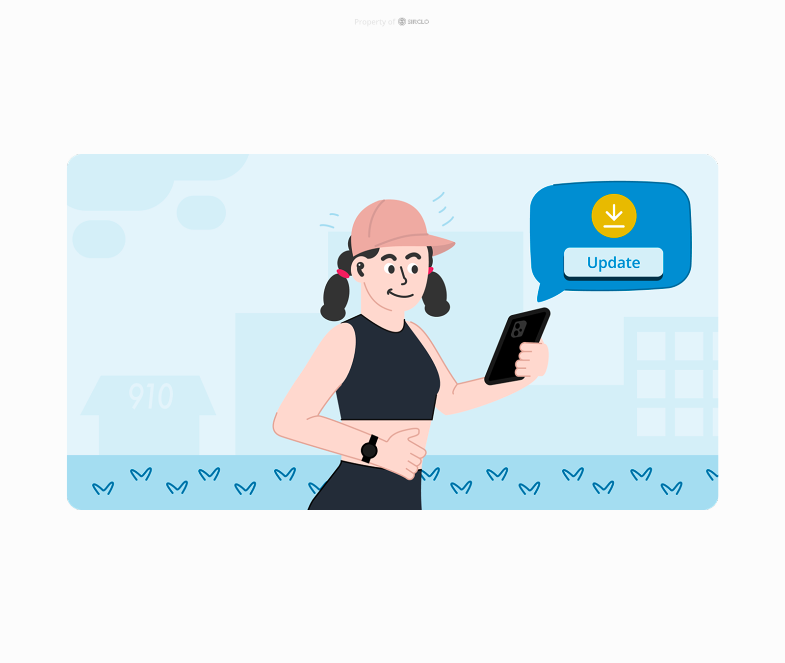 Force Update - 910 Shoes Ecommerce Mobile Apps appdesign branding cta design ecommerce flatdesign forceupdate graphic design illustration jogging shop shopping sport spotillustration ui uiux update ux