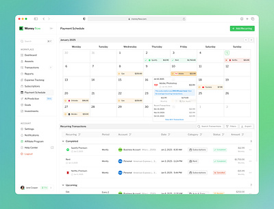 Personal Finance Management Platform, Dashboard, Payment case study cash flow dashboard expense finance finance ui finance ux fintech investment landing page money payment portfolio schedule transfer ui ui design ux ux cases tudy ux design