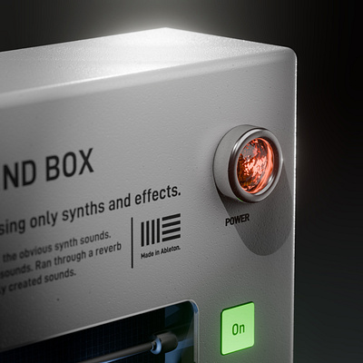 Soundbox Detail 3d ableton blender blender3d product design render scifi sound design