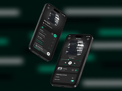 Mobile Music App app graphic design ui ux