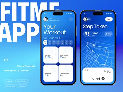 Next-Gen Fitness Tracker App app design app ui australia europe fintness fit fitness app fitness tracker app genz gym health tracker millennial nextgen tracker app uae ui ui ux usa wellness workout