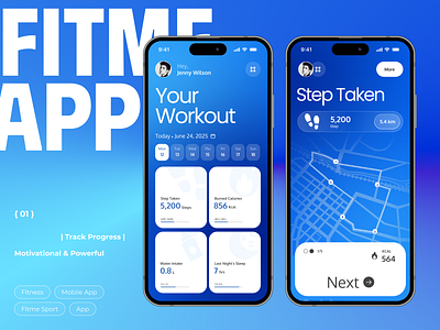 Next-Gen Fitness Tracker App app design app ui australia europe fintness fit fitness app fitness tracker app genz gym health tracker millennial nextgen tracker app uae ui ui ux usa wellness workout