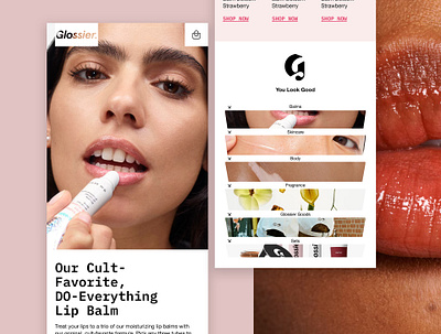 Glossier (concepts) cosmetic brand email email design email designer email marketing glossier glossier brand newsletter design