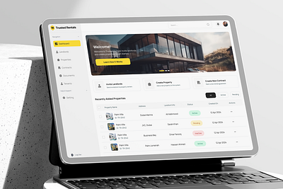 Property Dashboard animation app branding clean ui dashboard graphic design home intrective ui property real estate ui ui ux web web page
