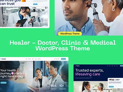 Healer - Doctor, Clinic & Medical WordPress Theme blog design illustration ui web design webdesign wordpress wordpress design wordpress theme wordpress themes