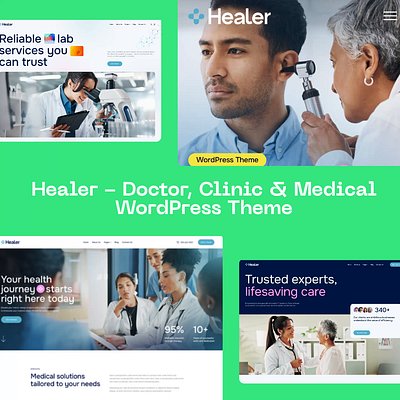 Healer - Doctor, Clinic & Medical WordPress Theme blog design illustration ui web design webdesign wordpress wordpress design wordpress theme wordpress themes