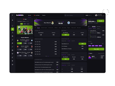 Sports betting | Betonbits creative dark design interface logo sptrt bets ui web web design website
