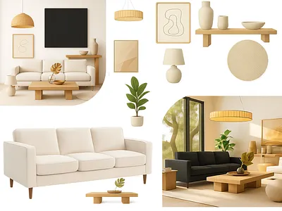 AI Interior Design App ai app branding design service page ui ux