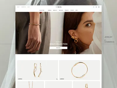 MERA | Premium Jewelry E-commerce Design clean ui e commerce elegant fashion high end jewelry luxury minimal modern design online store premium product page responsive design shopping experience ui ui design user interface ux ux design web design