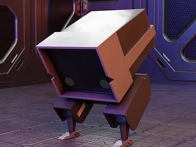 Robot concept 3d 3d modelling animation art blender character design graphic design motion graphics ui