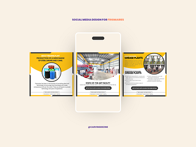 Professional Social Media Templates for Frigmaires🌐 adobe photoshop b2b b2b branding branding carvingdezine content design digital media graphic design industrial industrial design instagram post instagram story social media social media design social media template vibrant