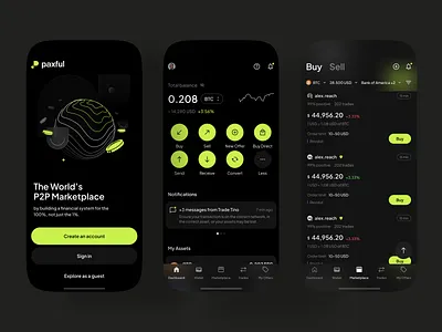 Paxful - crypto app design android android app app app design application concept crypto crypto app design ios ios app ios design mobile mobile app ui ux