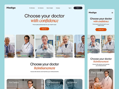 Healthcare Website Design app design figma healthcare website illustration landing page ui ux web design